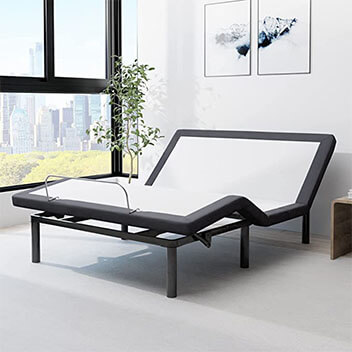 BLISSFUL NIGHTS E4 QUEEN ADJUSTABLE BED BASE FRAME WITH MASSAGE