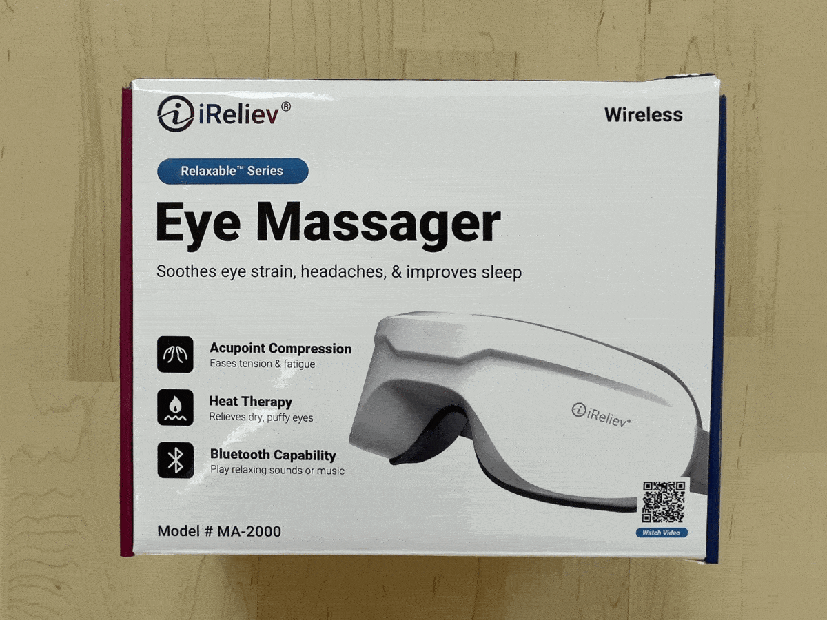 iRelieve Relaxable Eye Massager with Heat